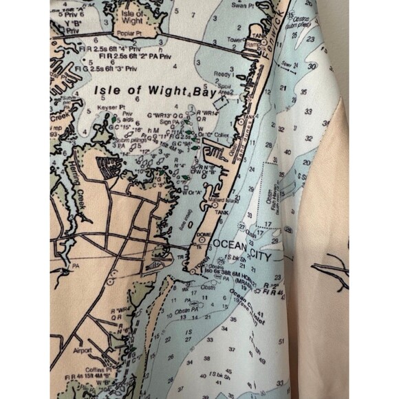 TOP DECK GEAR OCEAN CITY & CHINCOTEAGUE BAY LS TEE LARGE NWT - Picture 4 of 8